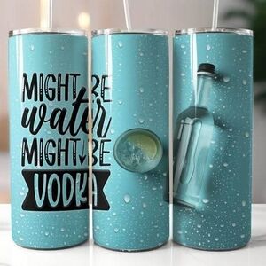 Teal Insulated Tumbler with Fun Design